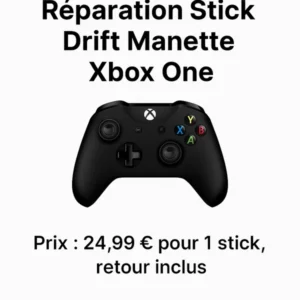 réparation stick drift manette xbox one (retour inclus mondial relay)